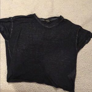 Black soft sheer top from forever 21